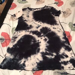 Tie Dye Midi T-shirt Dress